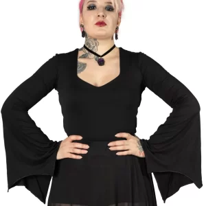 blusa feminina manga longa estilo asa de morcego