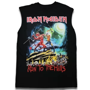 camiseta regata iron maiden run to the hills oficial 100% algodão