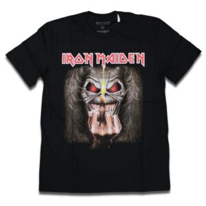 Camiseta Iron Maiden Eddie Candle Finger - XXG(3G), Preto
