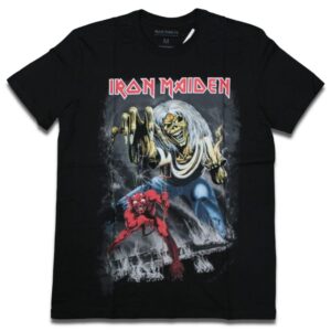 camiseta preta iron maiden the number of the beast oficial da marca consulado do rock