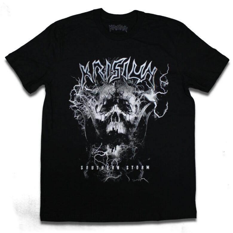 Camiseta Krisiun Southern Storm - PP, Preto