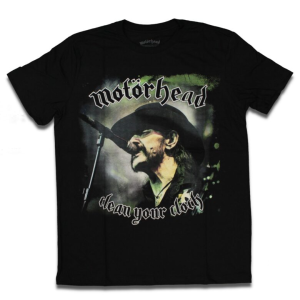 Camiseta Motorhead Lemmy Clock - Preto, M