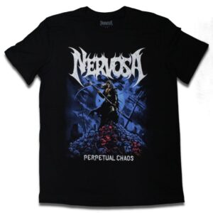 Camiseta Nervosa Perpetual Chaos - XXG(3G), Preto