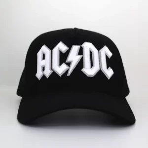 Boné Trucker Bordado AC/DC Back In Black