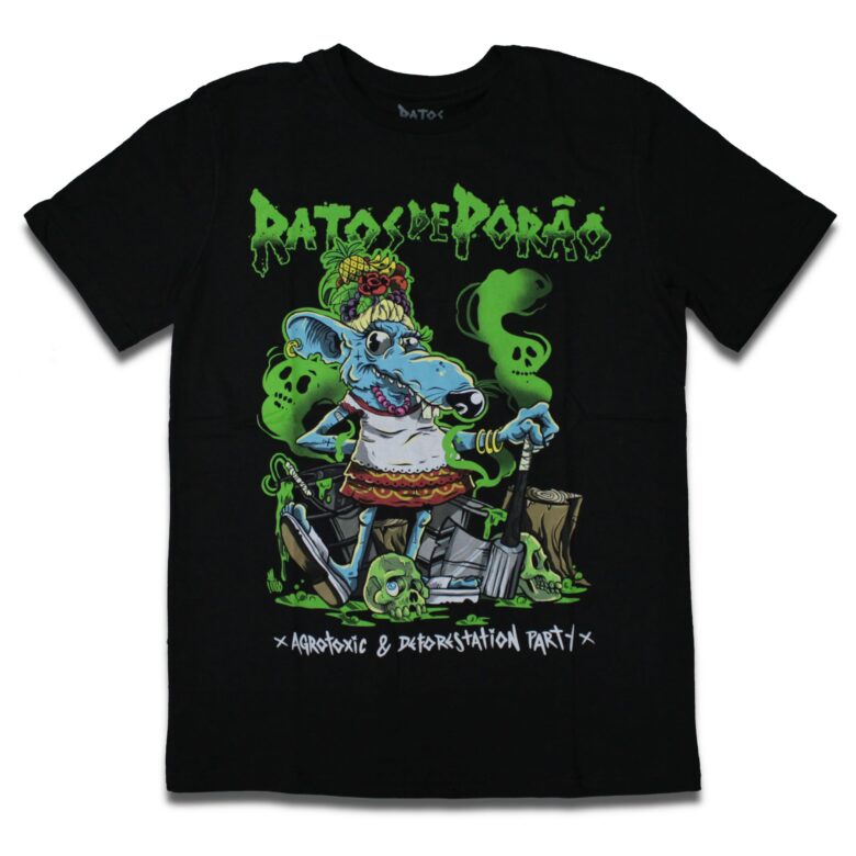 Camiseta Ratos de Porão Carmen Miranda - XXX(4G), Preto