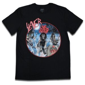 Camiseta Slayer Live Undead - PP, Preto