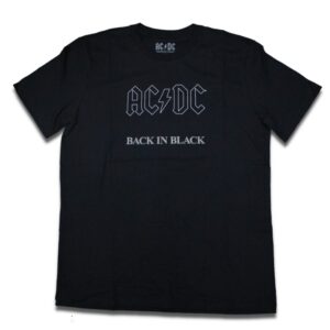 Camiseta ACDC Back In Black Tape - Preto, P
