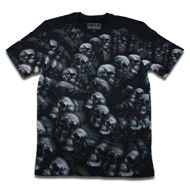 Camiseta Consulado Do Rock Massive Skull - Preto, M