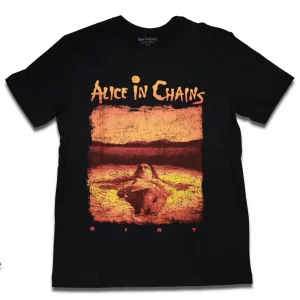 camiseta oficial preta alice in chains dirt 100% algodão