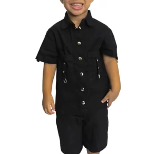 Camisa Psycho Preta Kids