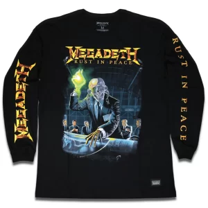 Camiseta Manga Longa Megadeth Rust In Peace