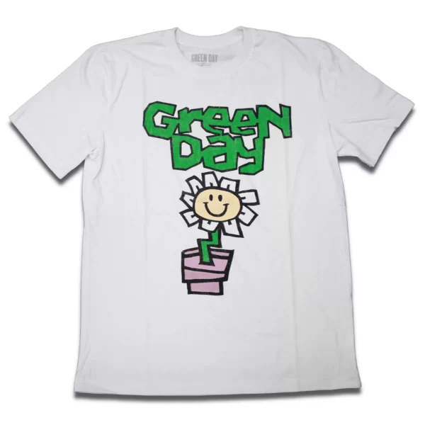 camiseta branca oficial green day kerplunk 100% algodão oficial