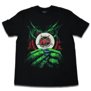 camiseta slayer diabo oficial consulado do rock 100% algodão