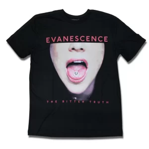 camiseta oficial evanecence the bitter truth 100% algodão oficial