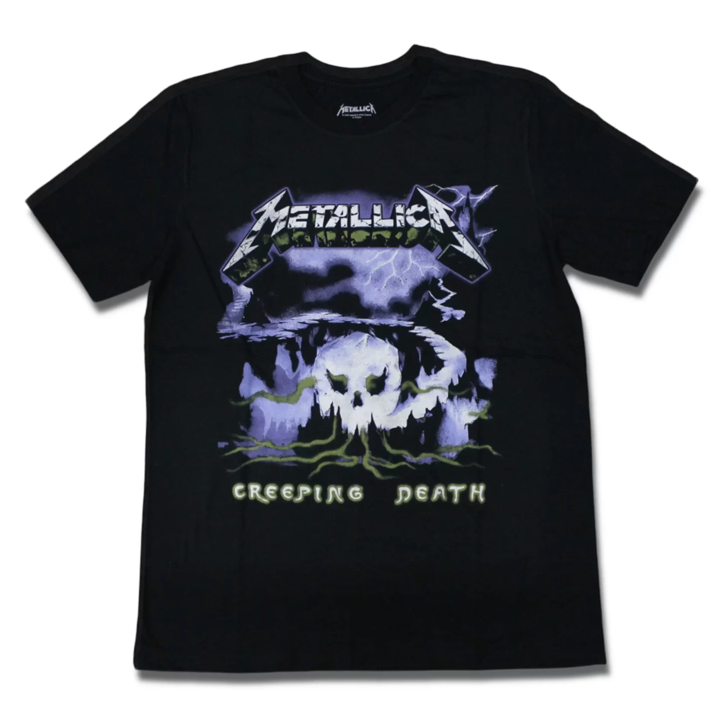 camiseta da banda metallica do disco creeping death oficial consulado do rock
