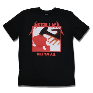 camiseta oficial metallica kill em all da marca consulado do rock