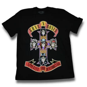 Camiseta Guns N Roses preta da marca consulado do rock