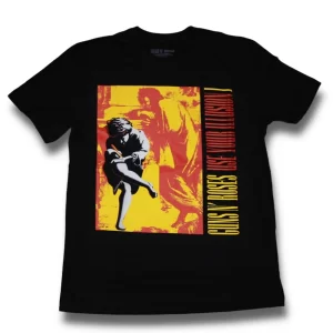 Camiseta preta Guns N' Roses Use Your Illusion I da marca consulado do rock