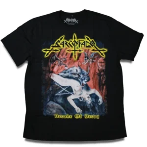 camiseta sarcófago decade of decay