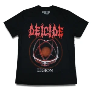 camiseta preta banda deicide legion