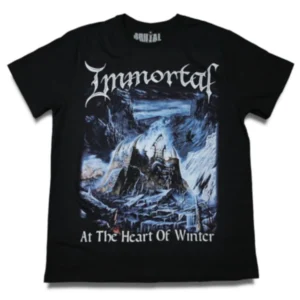 Camiseta preta Immortal At the Heart of Winter