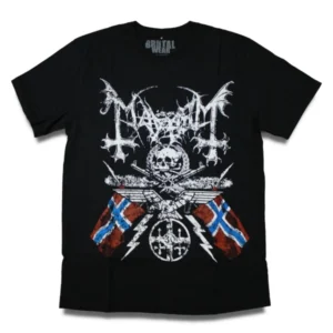 Camiseta preta Mayhem 30th anniversary