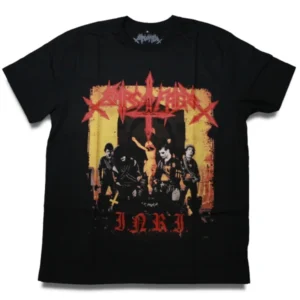 camiseta preta sarcófago inri