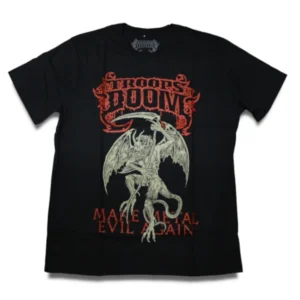 camiseta troops of doom make metal evil again